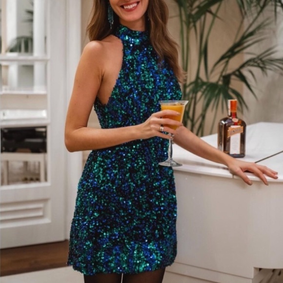 sequin halter neck dress zara Zara | Dresses | Nwt Zara Sequin Halter Mini Cocktail Dress